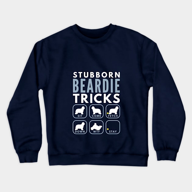 Stubborn Bearded Collie Tricks - Dog Training Crewneck Sweatshirt by DoggyStyles